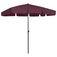 VidaXL Strandparasol 200x125 cm bordeauxrood