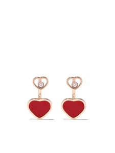 Chopard boucles d'oreilles en or rose 18ct Happy Heart
