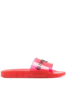 Givenchy claquettes à logo imprimé - Rouge