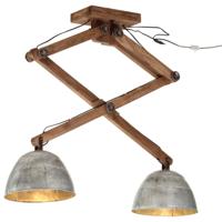 VidaXL Plafondlamp 25 w e27 29x18x85 cm vintage zilverkleurig