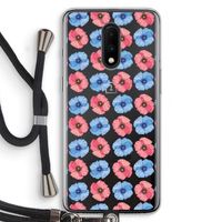 Klaproosjes: OnePlus 7 Transparant Hoesje met koord
