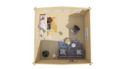 Blokhut - Tuinhuis Derby | 58 mm | vuren Red Class Wood geïmpregneerd