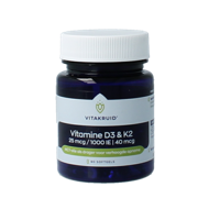 Vitamine D3 & K2 in MCT-olie voor verhoogde opname 90 Softgels