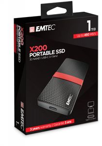 Emtec ECSSD1TX200 externe solide-state drive 1000 GB