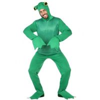Groene kikker dieren verkleedpak voor volwassenen - thumbnail