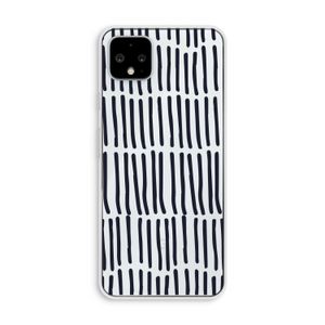 Moroccan stripes: Pixel 4 XL Transparant Hoesje