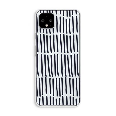 Moroccan stripes: Pixel 4 XL Transparant Hoesje