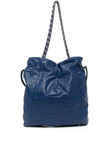 CHANEL Pre-Owned sac cabas Timeless à lien de resserrage - Bleu