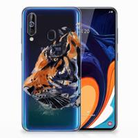 Smartphone hoesje Samsung Galaxy A60 Watercolor Tiger