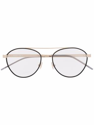 BOSS lunettes de vue à monture ronde - Noir