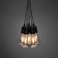 Konstsmide 2365-800 Lichtkettingsysteem Binnen/buiten Energielabel: F (A - G) werkt op het lichtnet Aantal lampen 10 LED Barnsteen Verlichte lengte: 4.5 m