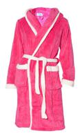 Little Pink-white badjas / Kinderbadjas met capuchon - XXL (14-16 jaar)