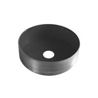 Waskom Wiesbaden Mondri | 36 x 36 x 12 cm | Keramiek | Vrijstaand | Rond | Zwart-gunmetal