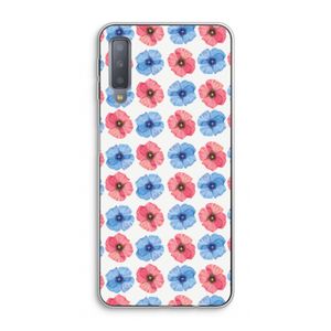 Klaproosjes: Samsung Galaxy A7 (2018) Transparant Hoesje
