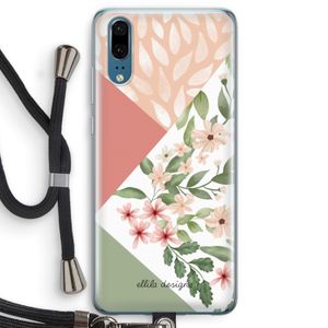 Sweet heaven geometrics: Huawei P20 Transparant Hoesje met koord