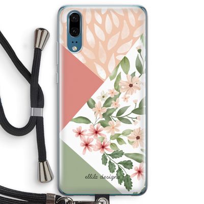 Sweet heaven geometrics: Huawei P20 Transparant Hoesje met koord