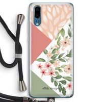 Sweet heaven geometrics: Huawei P20 Transparant Hoesje met koord