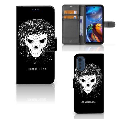 Telefoonhoesje met Naam Motorola Moto E32 | Moto E32s Skull Hair Telefoonhoesje met Naam Motorola Moto E32 | Moto E32s Skull Hair