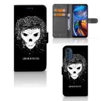 Telefoonhoesje met Naam Motorola Moto E32 | Moto E32s Skull Hair Telefoonhoesje met Naam Motorola Moto E32 | Moto E32s Skull Hair