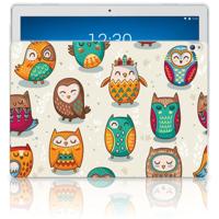 Lenovo Tab P10 Back Case Vrolijke Uilen