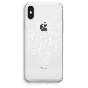 Laters, baby: iPhone XS Max Transparant Hoesje
