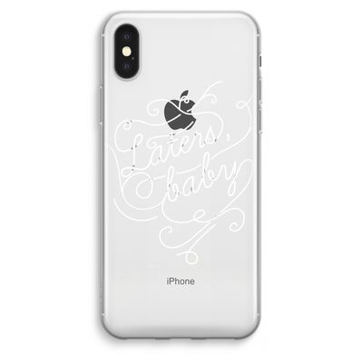 Laters, baby: iPhone XS Max Transparant Hoesje