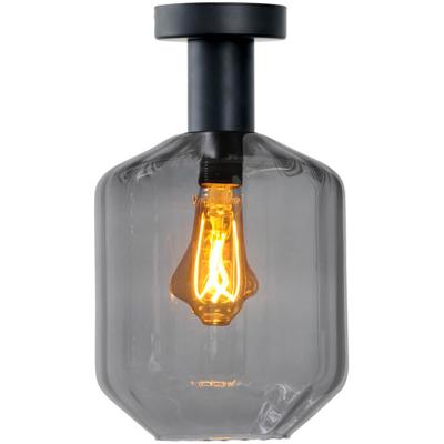 Masterlight Plafondlamp - Ø 19cm -Porto met Jagger smoke glas - 5710-05-05-05-11