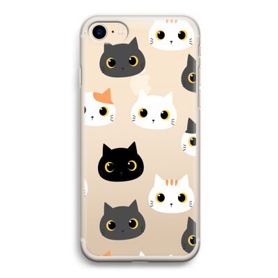 Katten: iPhone 7 Transparant Hoesje