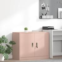 Opbergkast met opslag Roze 90 x 40 x 70 cm Koudgewalst Staal