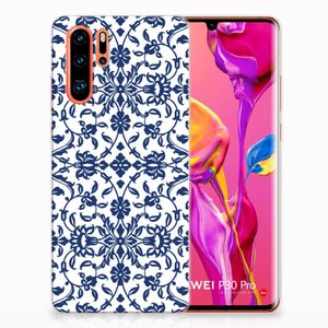 Huawei P30 Pro TPU Case Flower Blue