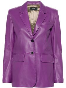 Arma blazer Brussels en cuir - Violet