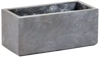 Mcollections balkonbak clayfibre 40x17,2x17,2 cm grijs