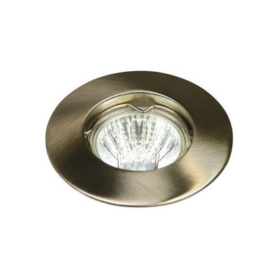 Halogeenspot Rond Geborsteld staal 50mm Halogeenspot Rond Geborsteld staal 50mm