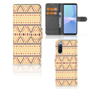 Sony Xperia 10 III Telefoon Hoesje Aztec Yellow