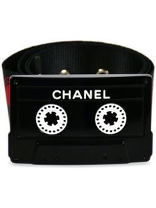 CHANEL Pre-Owned ceinture Cassette Tape (2004) - Noir