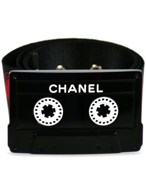 CHANEL Pre-Owned ceinture Cassette Tape (2004) - Noir