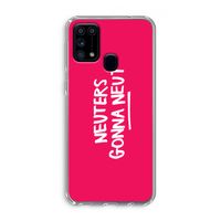 Neuters (roze): Samsung Galaxy M31 Transparant Hoesje