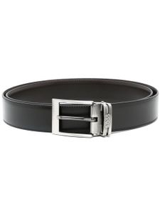 BOSS ceinture à boucle logo - Noir