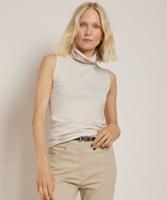 basic mouwloos t-shirt met col basic mouwloos t-shirt met col