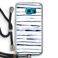 Ink Stripes: Samsung Galaxy S6 Transparant Hoesje met koord