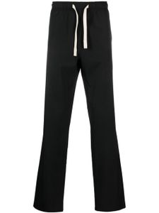 Palm Angels monogram-embroidered straight-leg trousers - Noir