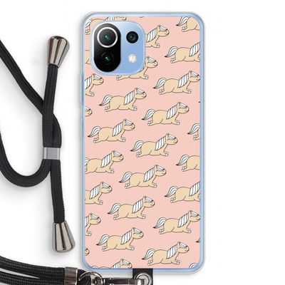 Ponys: Xiaomi Mi 11 Lite Transparant Hoesje met koord