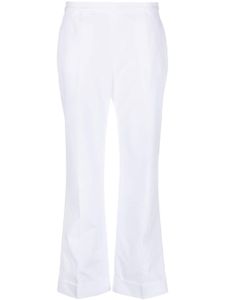 ASPESI pantalon évasé à coupe courte - Blanc