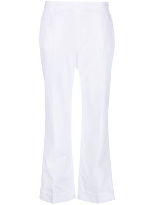 ASPESI pantalon évasé à coupe courte - Blanc