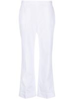 ASPESI pantalon évasé à coupe courte - Blanc