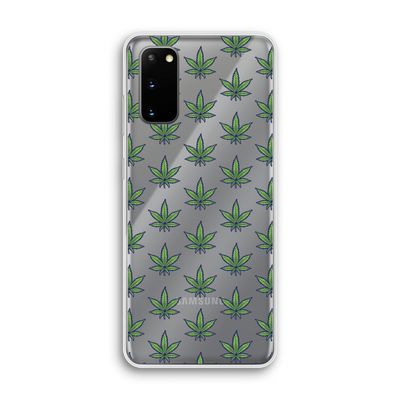 Weed: Samsung Galaxy S20 Transparant Hoesje