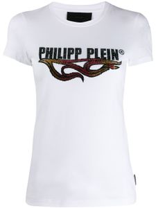 Philipp Plein t-shirt à tête de mort - Blanc