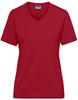 James & Nicholson JN1807 Ladies´ Bio Workwear T-Shirt - /Red - XS