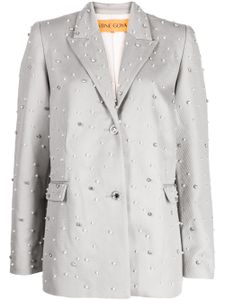 Stine Goya blazer Maia à ornements en cristal - Gris