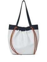 Proenza Schouler sac cabas colour block à lien de resserrage - Blanc